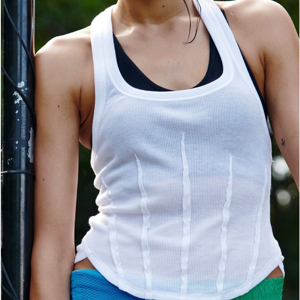 FP white tank top